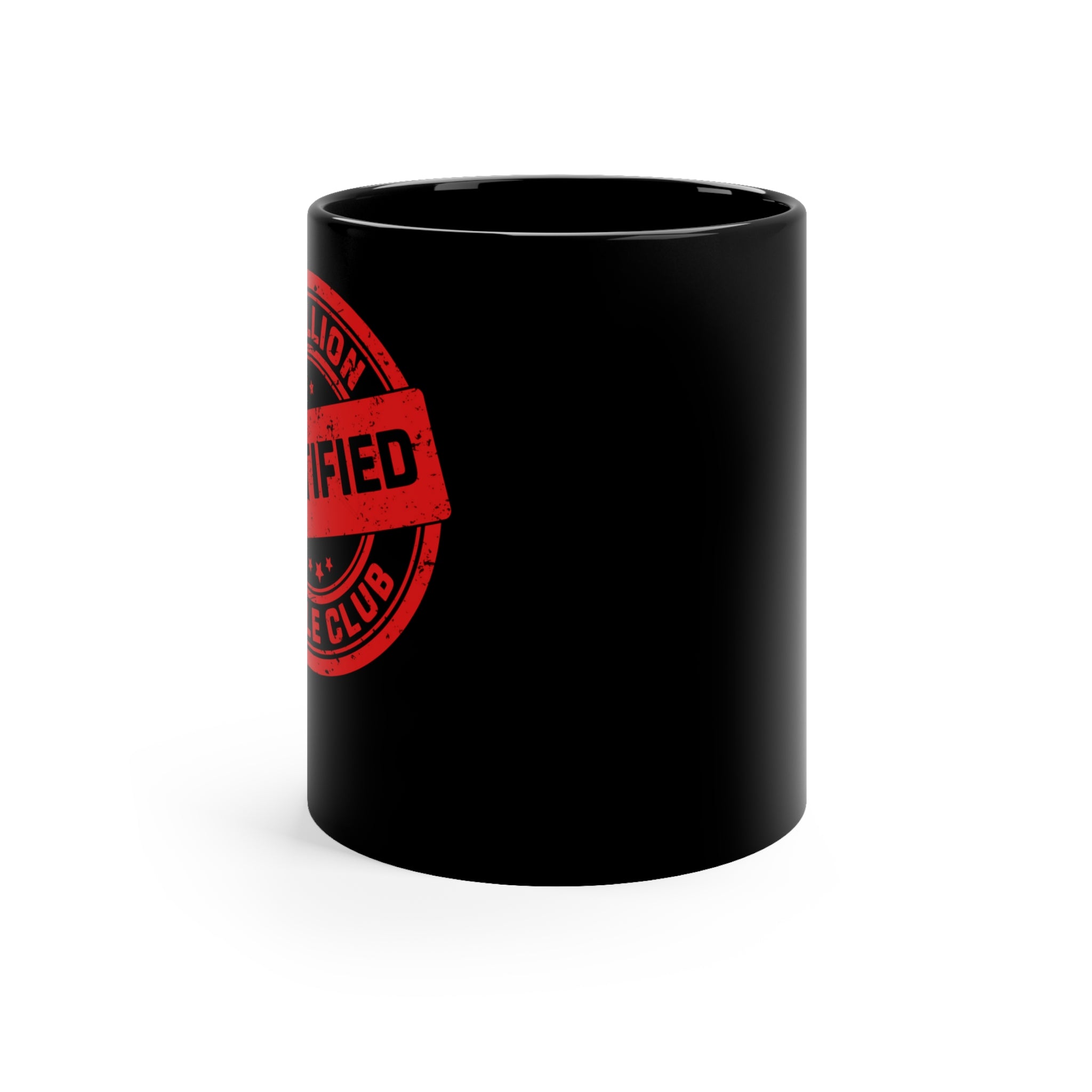 Certified million miles 11oz Black Mug