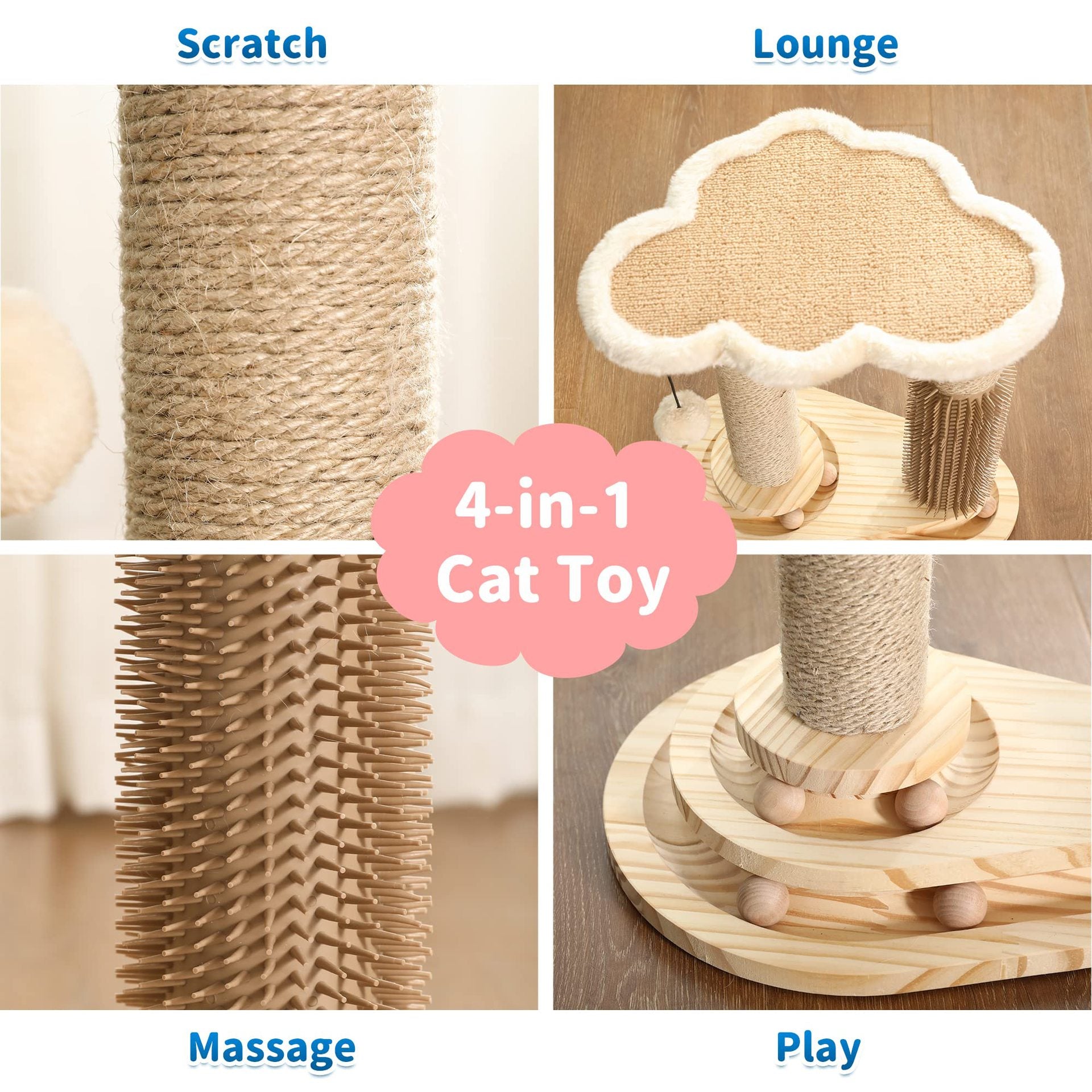 All-in-One Cat Tower & Scratcher