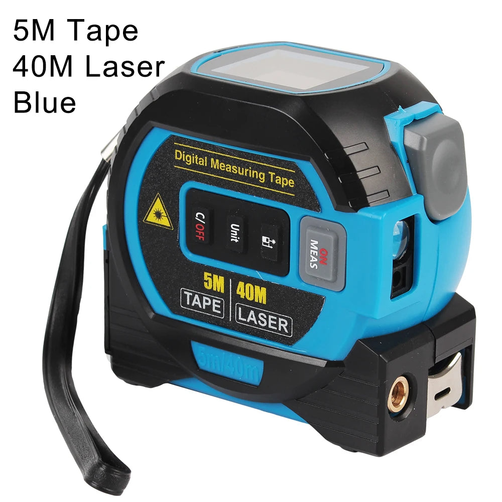 40/60M Measurin Sight 3-in-1 Infrared Laser Tape Measuring, Portable 3-in-1 Infrared Laser Tape Measuring, Handheld Electronic Digital Tape Measure with Led Display