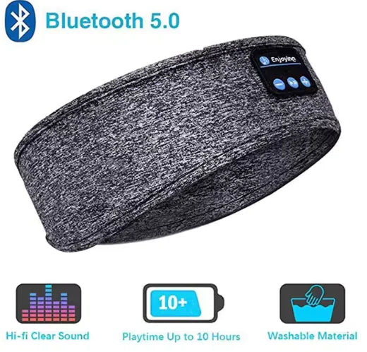 Wireless Bluetooth Headband – Sports Earphones & Sleep Mask with Music